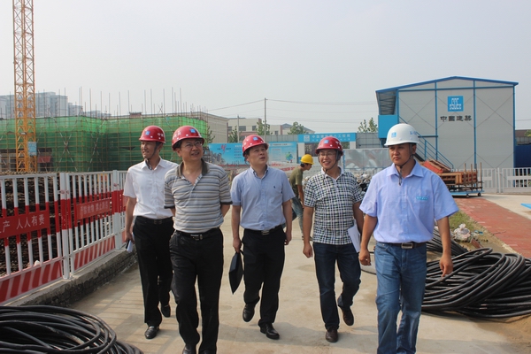 詹先豪、楊曉彬一行到濱湖項目指導工作